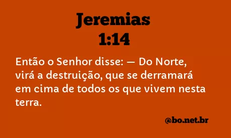 Jeremias 1:14 NTLH