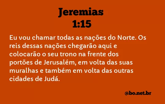 Jeremias 1:15 NTLH