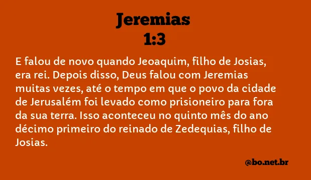 Jeremias 1:3 NTLH