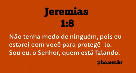 Jeremias 1:8 NTLH
