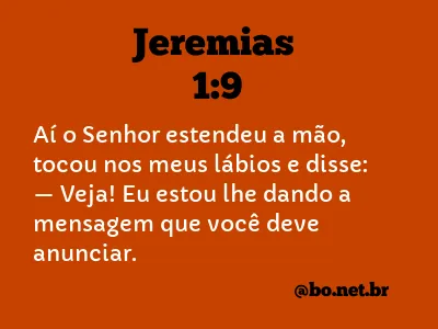 Jeremias 1:9 NTLH