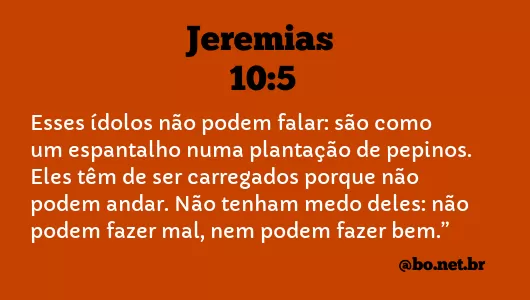 Jeremias 10:5 NTLH