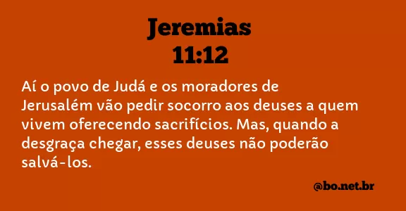 Jeremias 11:12 NTLH