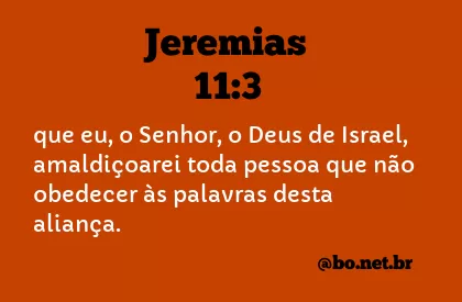 Jeremias 11:3 NTLH