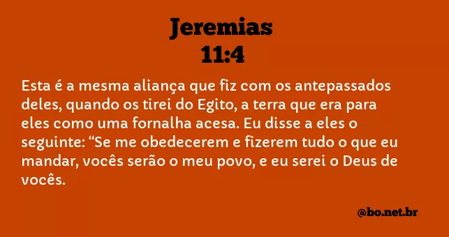 Jeremias 11:4 NTLH