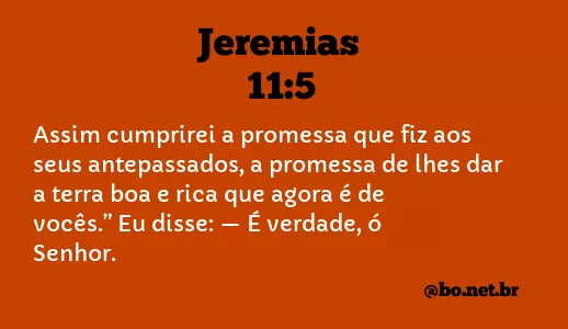 Jeremias 11:5 NTLH