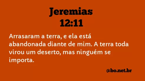 Jeremias 12:11 NTLH