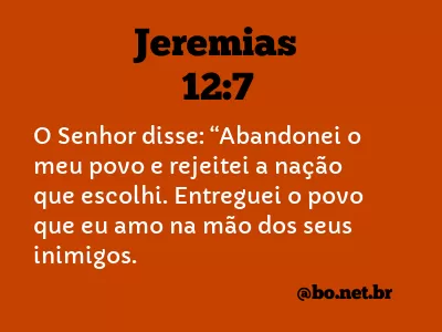 Jeremias 12:7 NTLH