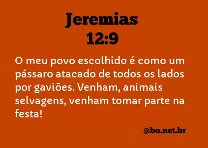 Jeremias 12:9 NTLH
