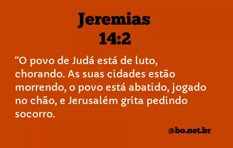Jeremias 14:2 NTLH