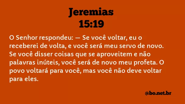 Jeremias 15:19 NTLH