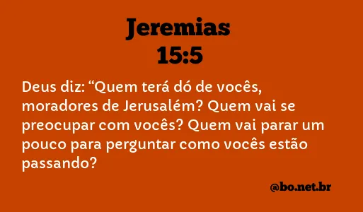 Jeremias 15:5 NTLH