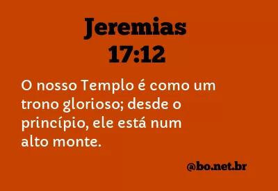 Jeremias 17:12 NTLH