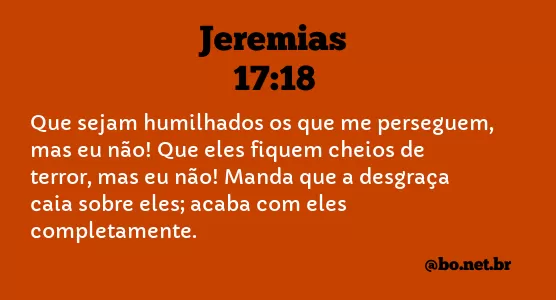 Jeremias 17:18 NTLH