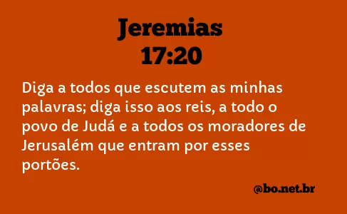 Jeremias 17:20 NTLH