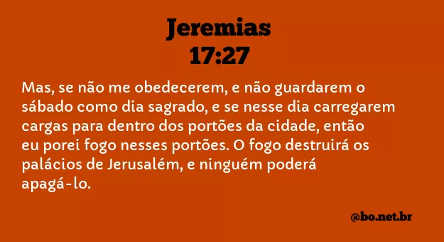 Jeremias 17:27 NTLH