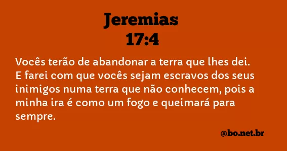 Jeremias 17:4 NTLH