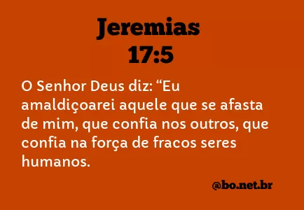 Jeremias 17:5 NTLH