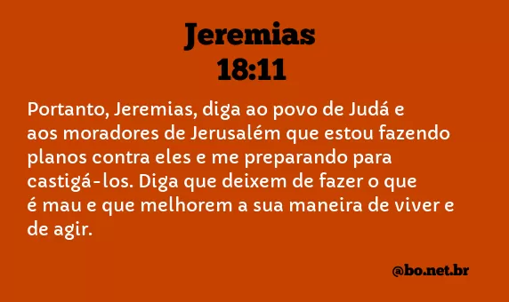 Jeremias 18:11 NTLH