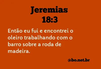 Jeremias 18:3 NTLH