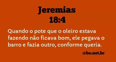 Jeremias 18:4 NTLH