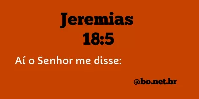 Jeremias 18:5 NTLH