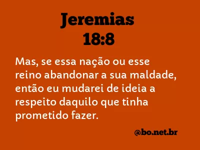 Jeremias 18:8 NTLH