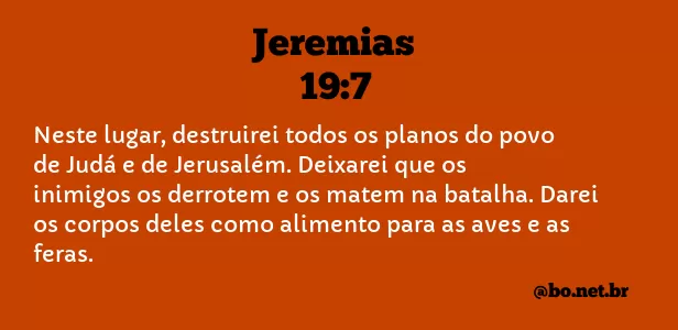 Jeremias 19:7 NTLH