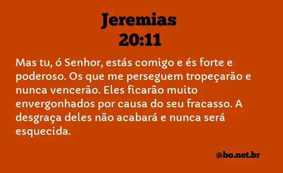 Jeremias 20:11 NTLH