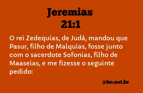 Jeremias 21:1 NTLH