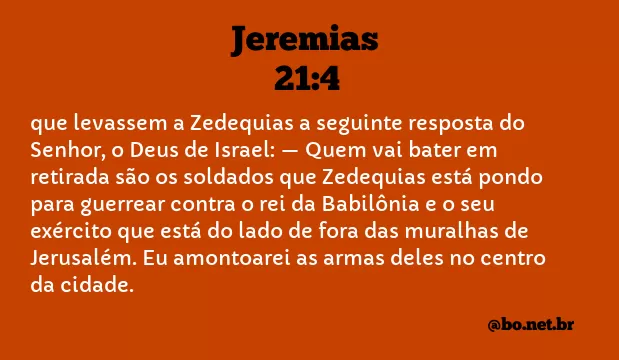 Jeremias 21:4 NTLH