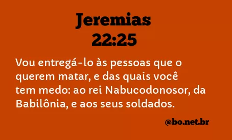 Jeremias 22:25 NTLH