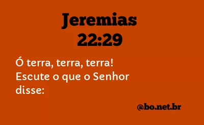 Jeremias 22:29 NTLH