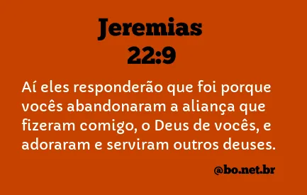 Jeremias 22:9 NTLH