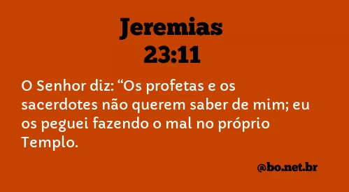 Jeremias 23:11 NTLH
