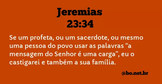 Jeremias 23:34 NTLH