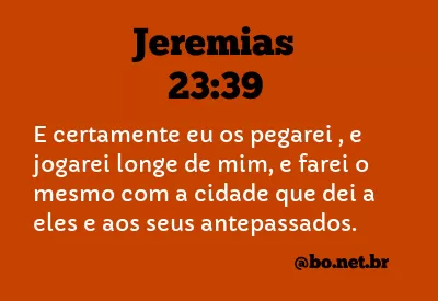 Jeremias 23:39 NTLH