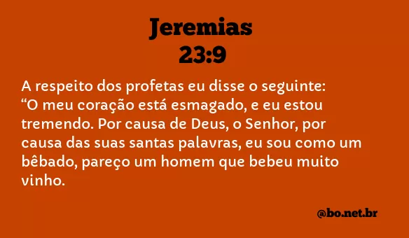 Jeremias 23:9 NTLH