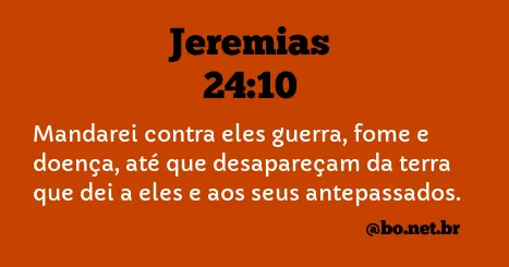 Jeremias 24:10 NTLH