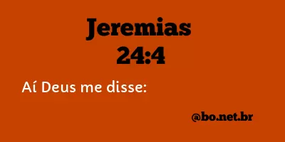 Jeremias 24:4 NTLH