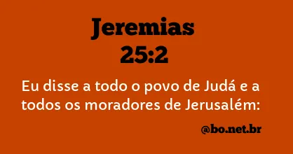 Jeremias 25:2 NTLH