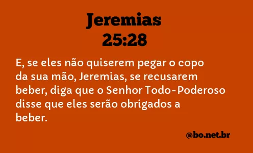 Jeremias 25:28 NTLH