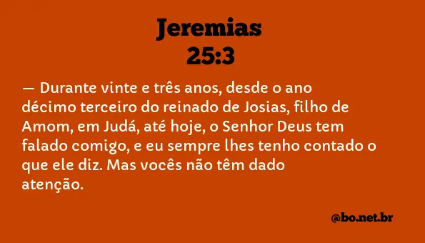 Jeremias 25:3 NTLH