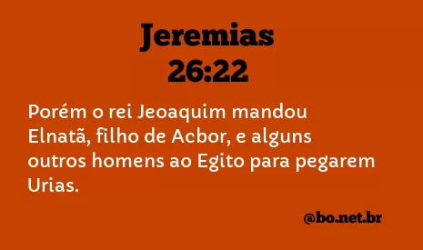 Jeremias 26:22 NTLH