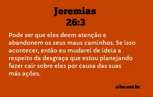 Jeremias 26:3 NTLH