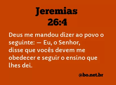 Jeremias 26:4 NTLH