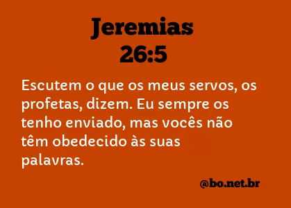 Jeremias 26:5 NTLH