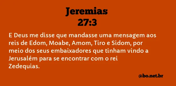 Jeremias 27:3 NTLH