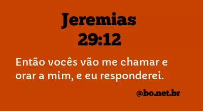 Jeremias 29:12 NTLH