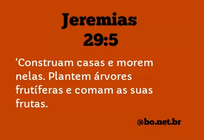 Jeremias 29:5 NTLH